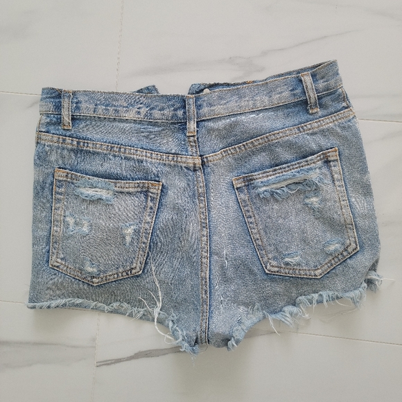 Jean Shorts, Size Medium, Blue - Picture 3 of 3